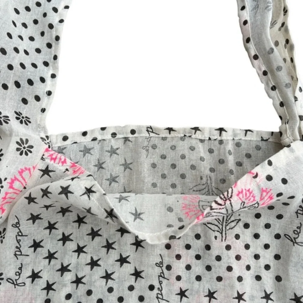 FREE PEOPLE Boho Lightweight Reusable Tote Shoulder Bag